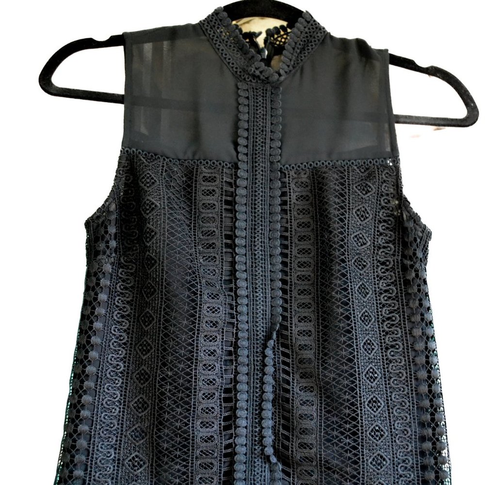 All Saints Turtleneck Black Blouse